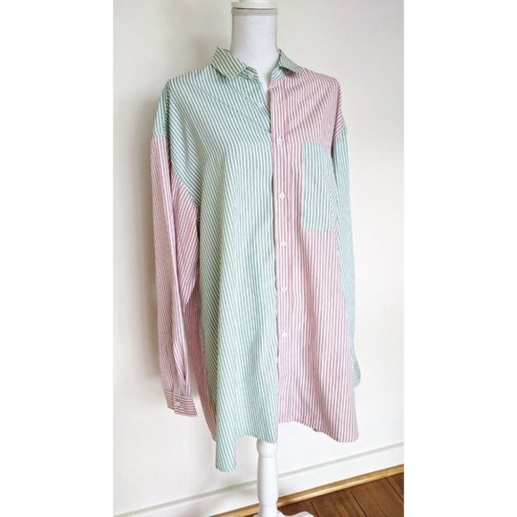 BNWT Blanca Benny Shirt Lime Pink Size M-L Long Sleeve - Picture 3 of 10